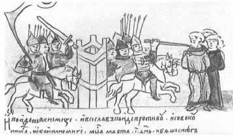 Битва на Немиге (летописная миниатюра, из книги Чернявского).