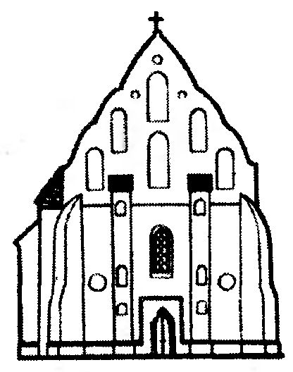 Троицкий костёл в Ишкольди, XV век (из академической «Истории Беларуси»).