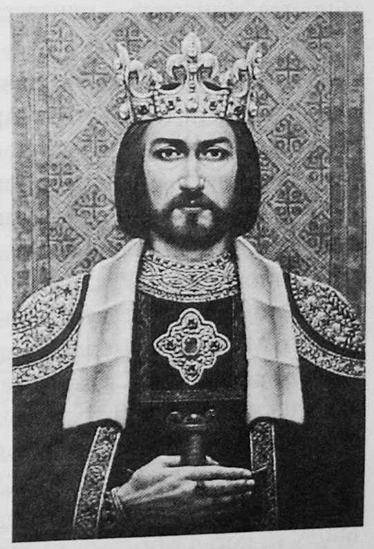 Миндовг в королевской короне (рисунок из книги Тараса).