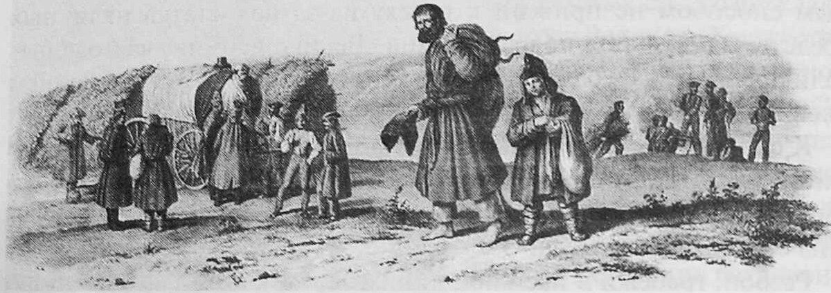 Белорусский крестьянин, ставший нищим из-за войны.