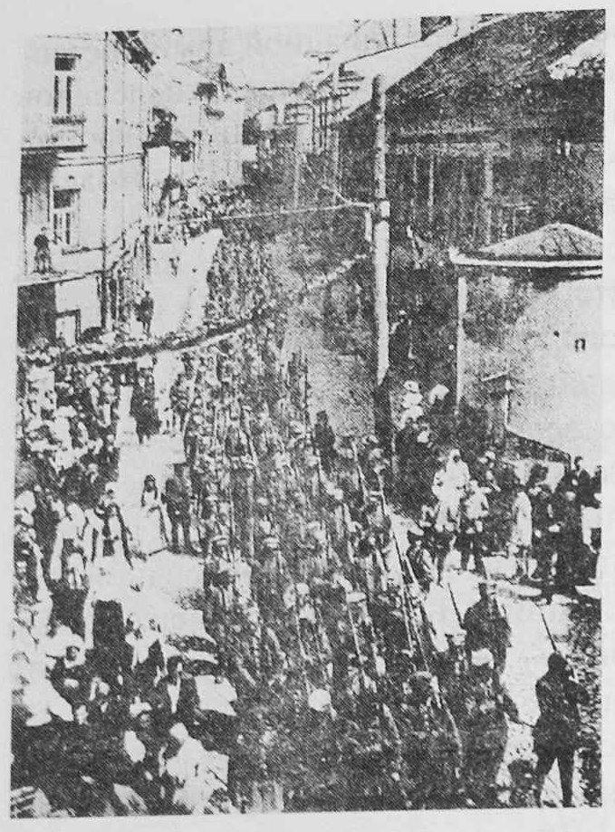 Польские войска входят в Вильню (20 апреля 1919 г.).